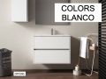 Vanity set with  80 cm - 2 drawers __plus__ washbasin __plus__ mirror - COLORS FORTY 2T