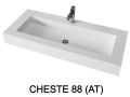 Design washbasin,  in Solid-Surface mineral resin - CHESTE 88