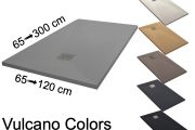 Shower tray, 195 cm, Acrystone resin - VULCANO Colors